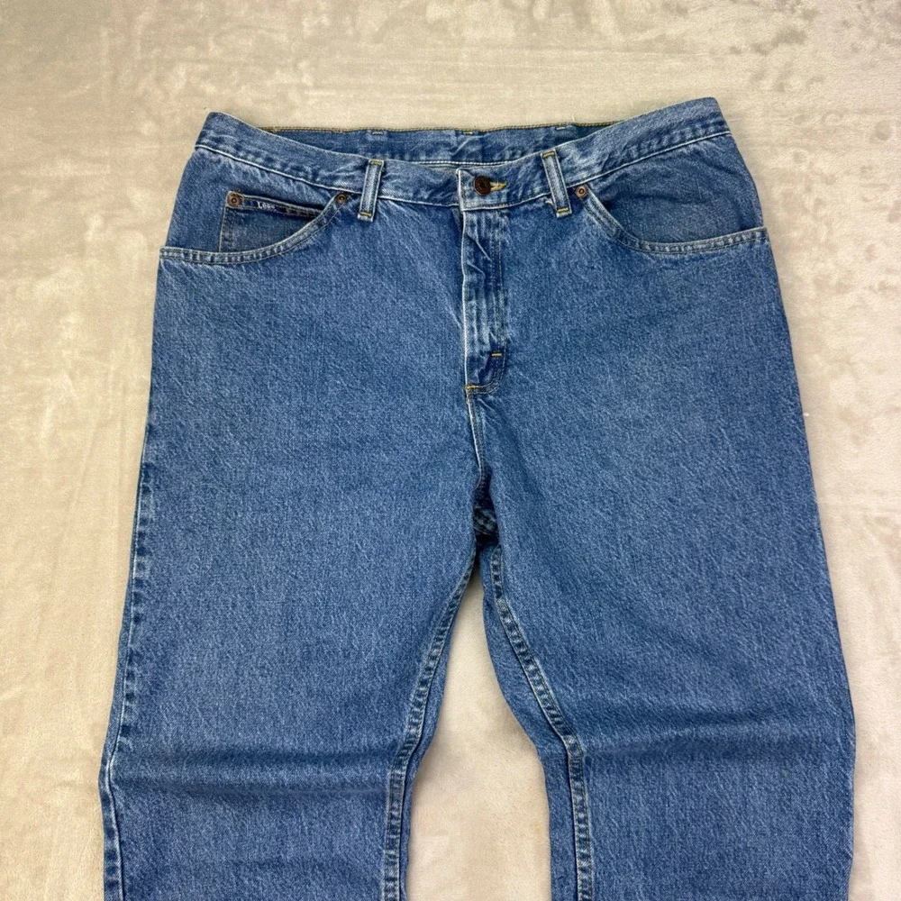 Lee Regular Fit Men's Jeans 38x29 (Fits 34x29) Denim Straight Leg Vintage USA